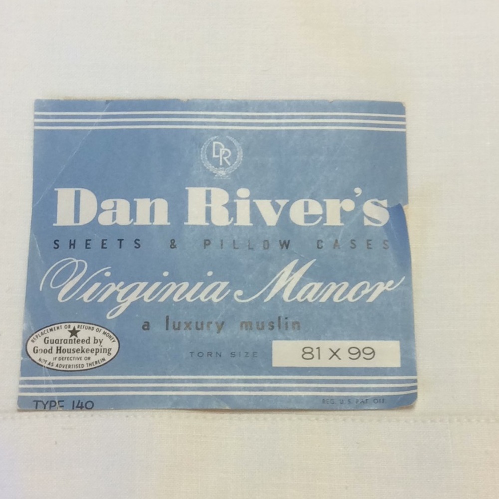FINAL SALE PRICE New Dan Rivers Luxury Muslin Flat Sheet